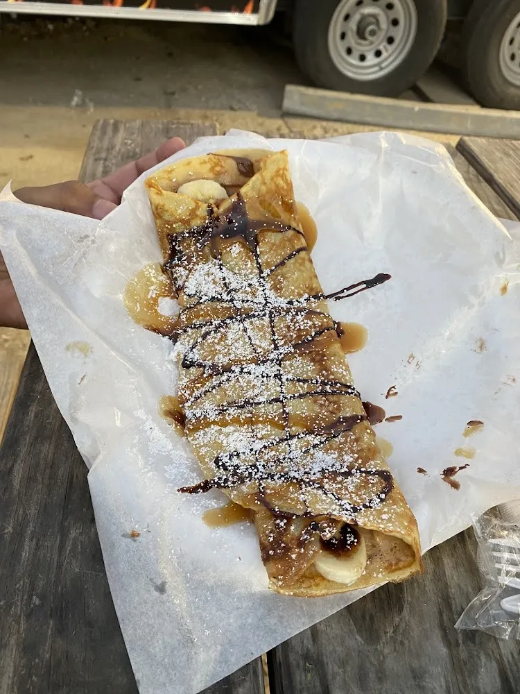 Crunchy Peanut Butter & Nutella Crepe