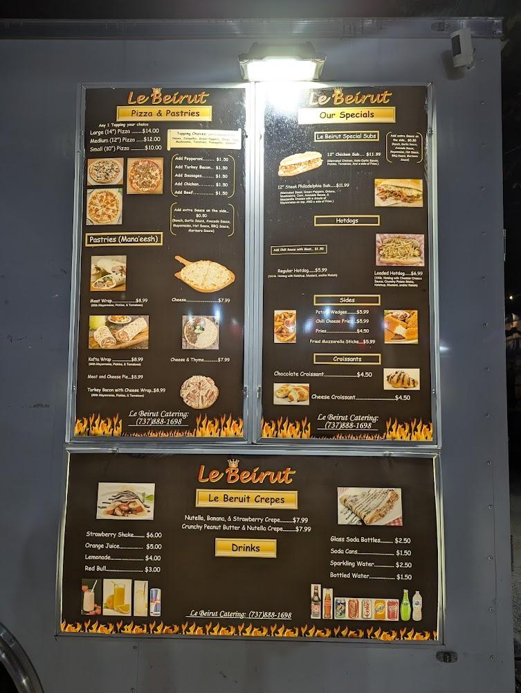 Le Beirut Pizza Menu image 1