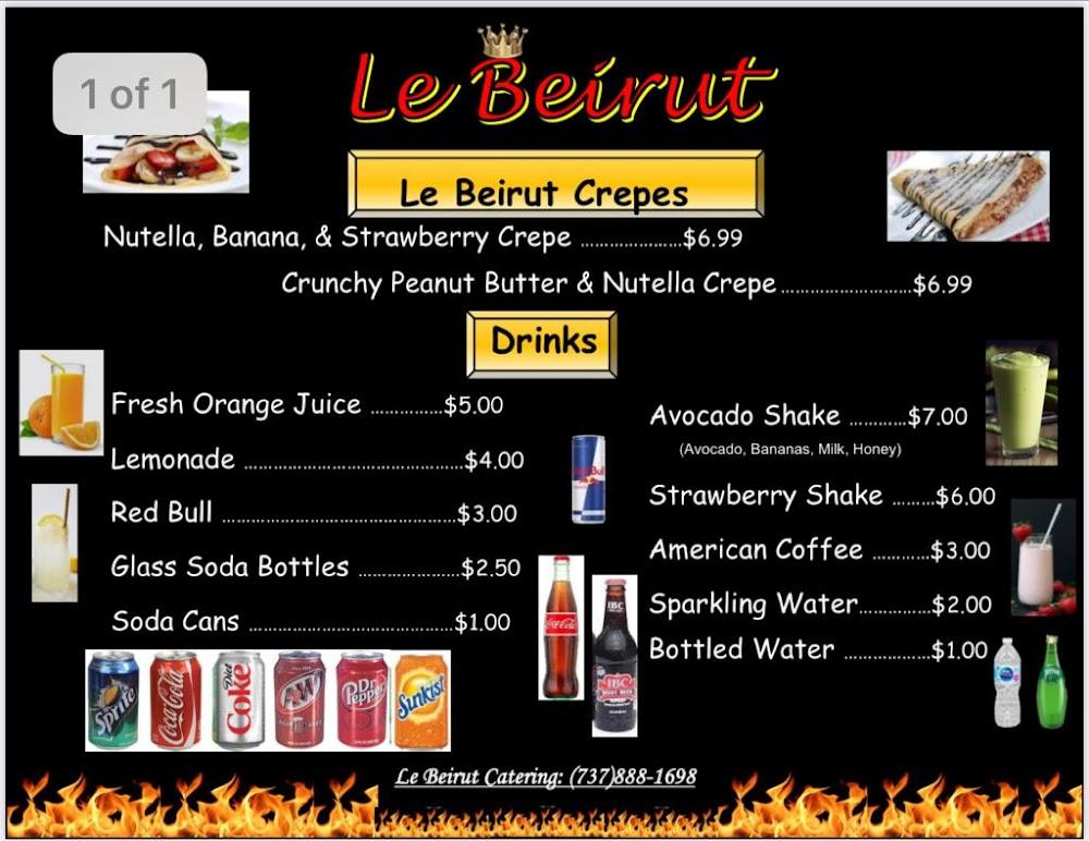 Le Beirut Pizza Menu image 4