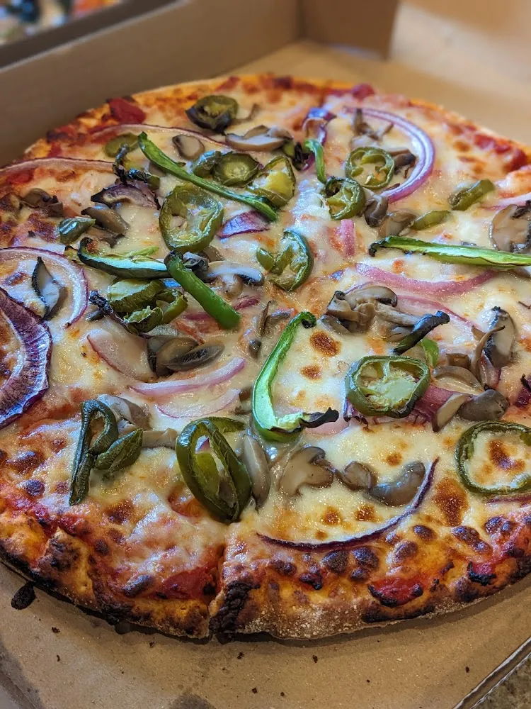 Mushroom Onion Jalapeno Pizza